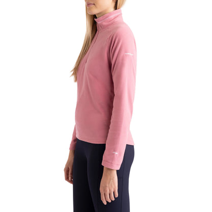 Skylar Women's Half Zip Fleece Top in Pink Haze