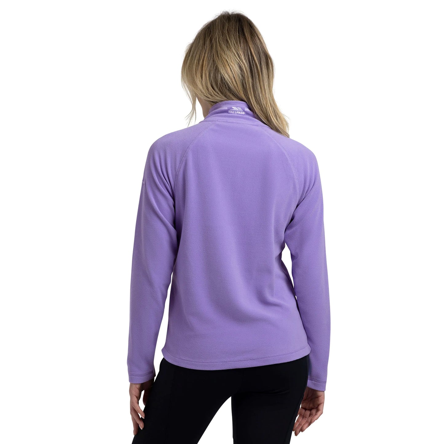 Skylar Women's Half Zip Fleece Top in Wisteria
