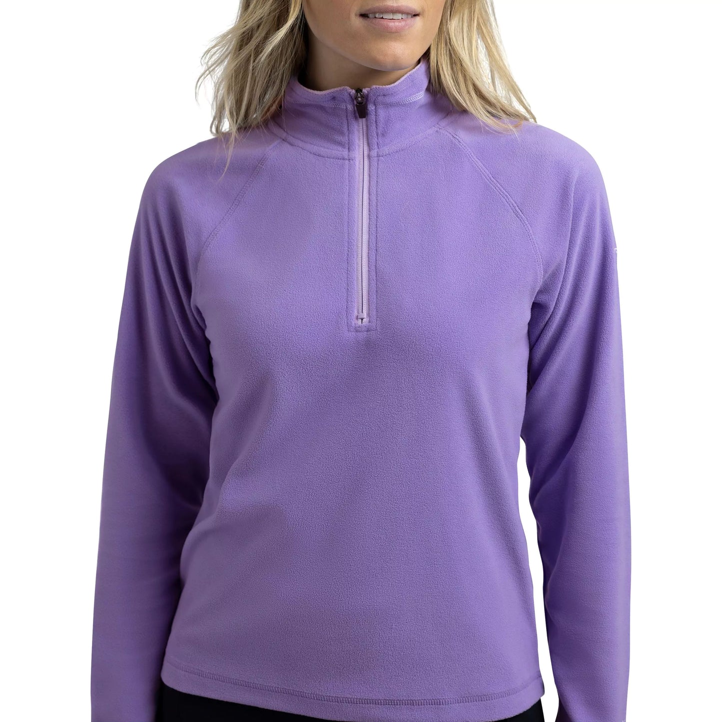 Skylar Women's Half Zip Fleece Top in Wisteria