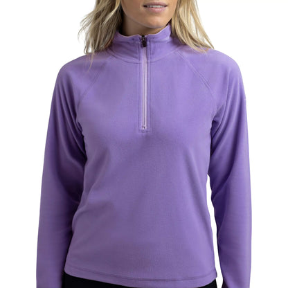 Skylar Women's Half Zip Fleece Top in Wisteria