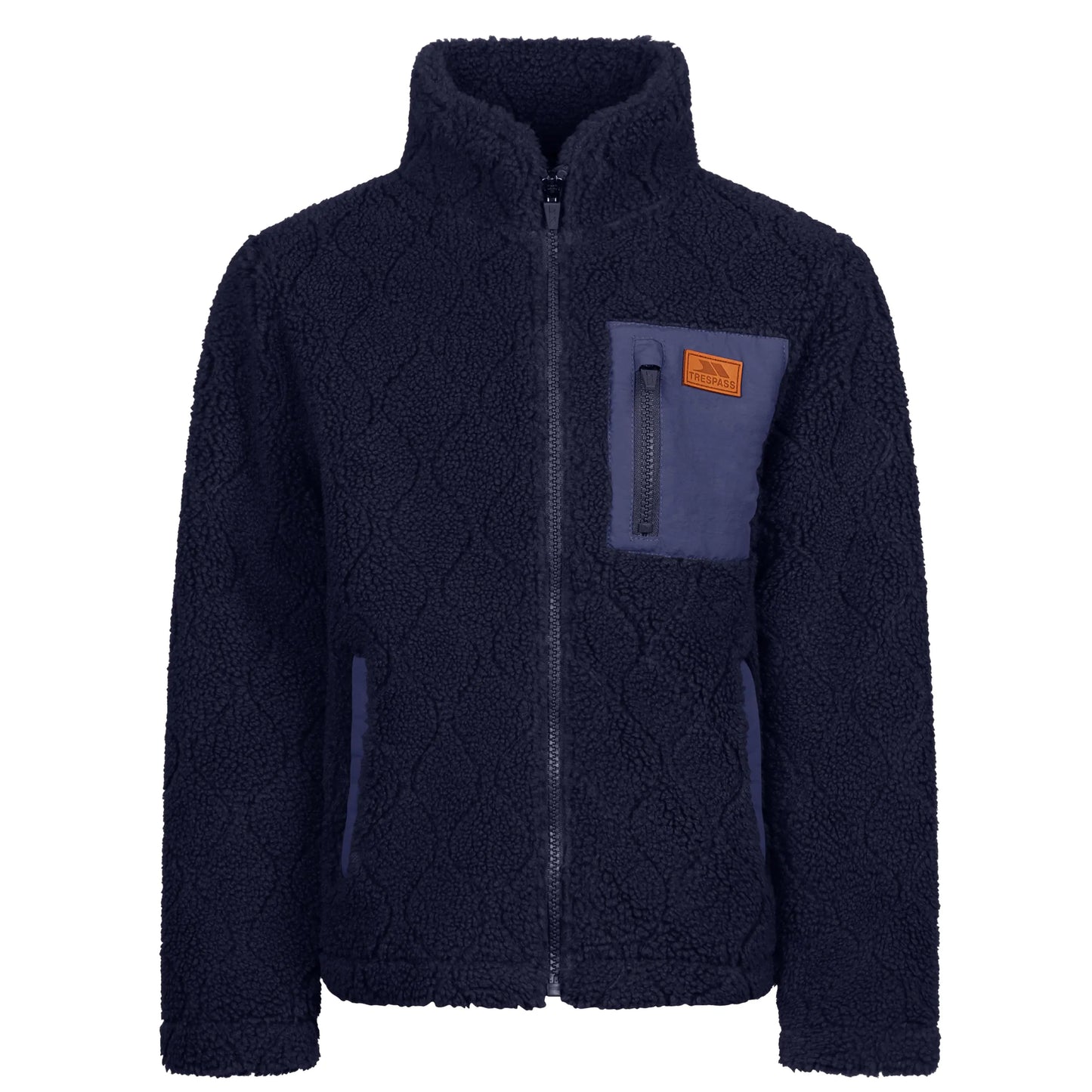 Southford Unisex Kids Full Zip Fleece in Navy