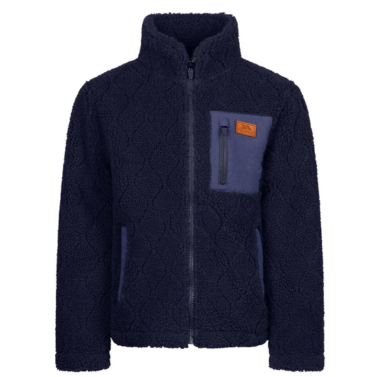Southford Unisex Kids Full Zip Fleece in Navy
