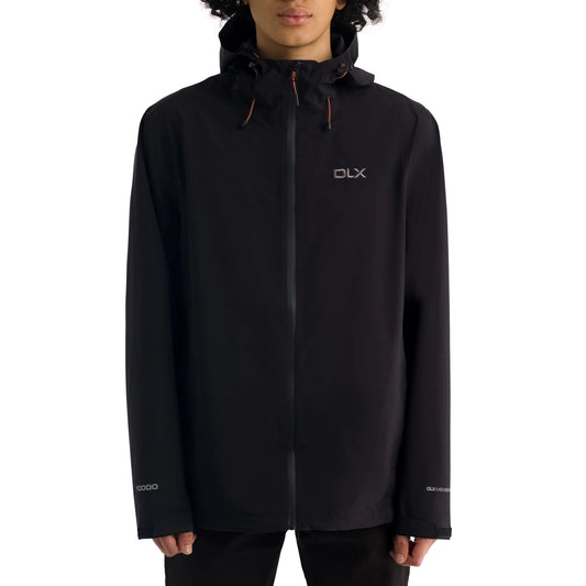 Strathbeg Mens DLX Unpadded Rain Jacket in Black