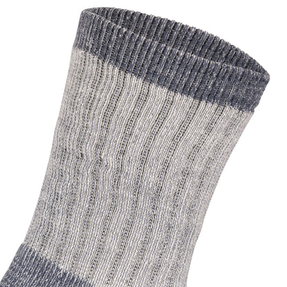 Dlx Mens Strolling Walking Socks in Grey Marl