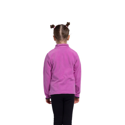 Sybil Girls Fleece Jumper in Deep Pink