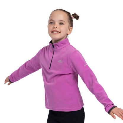 Sybil Girls Fleece Jumper in Deep Pink
