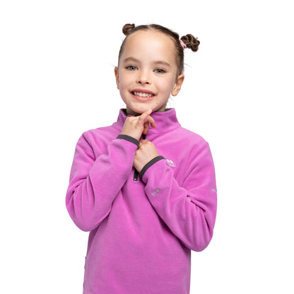 Sybil Girls Fleece Jumper in Deep Pink