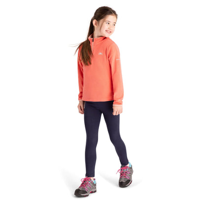 Sybil Girls Fleece Jumper in Soft Orange