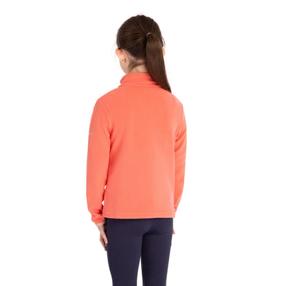 Sybil Girls Fleece Jumper in Soft Orange