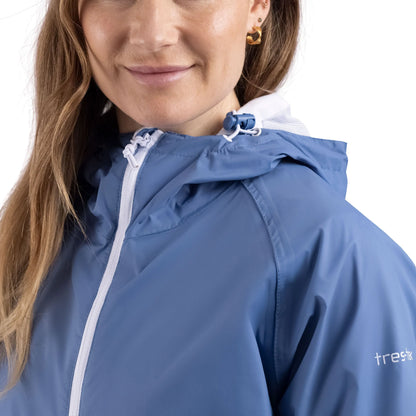 Tayah 2 Women's Lightweight Waterproof Jacket in Coastal Blue