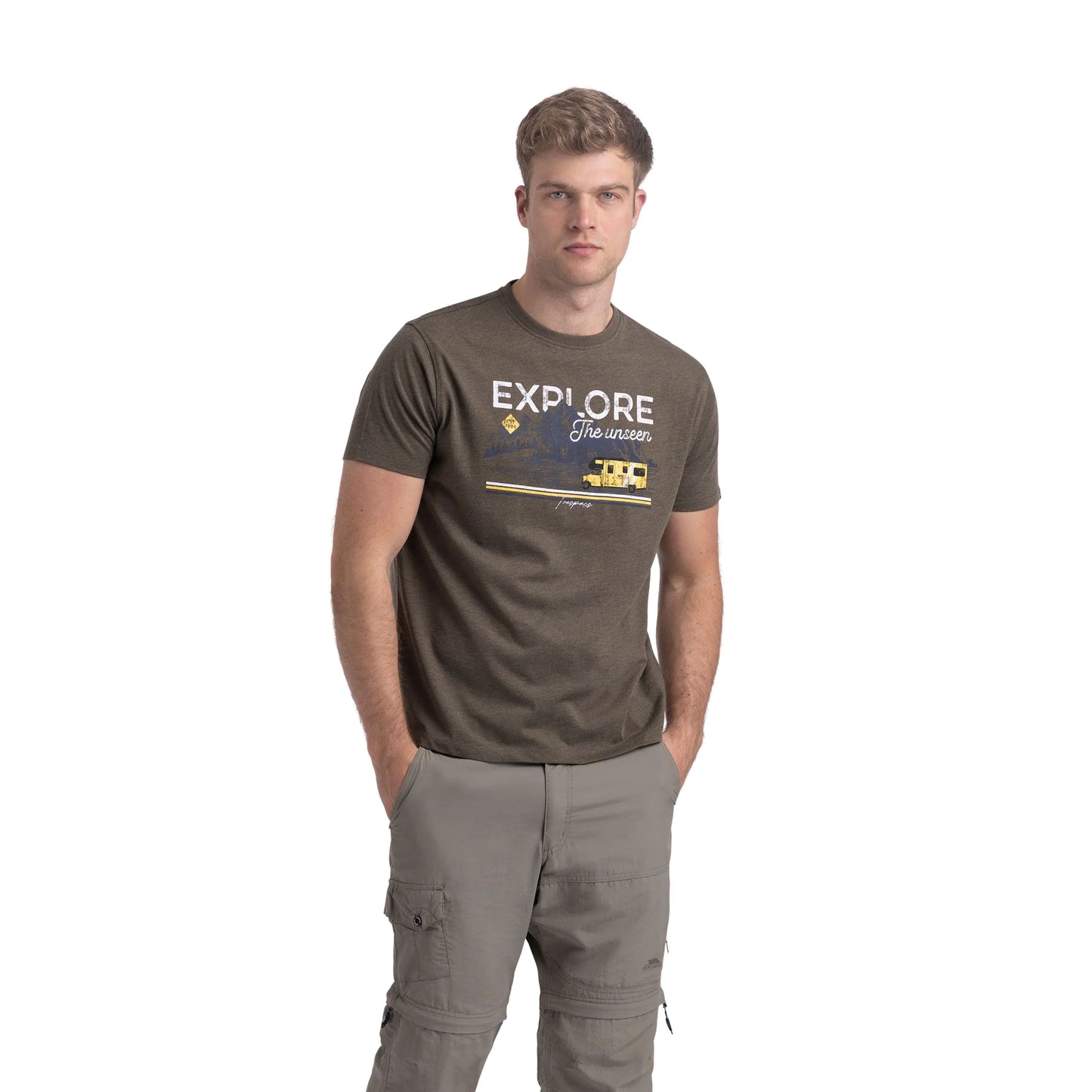 Thelon Men's Wicking Quick Dry Active T-Shirt in Marshland Marl