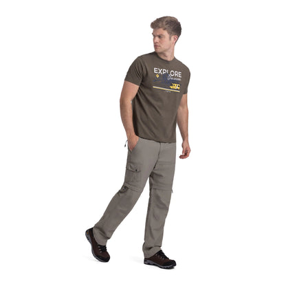 Thelon Men's Wicking Quick Dry Active T-Shirt in Marshland Marl