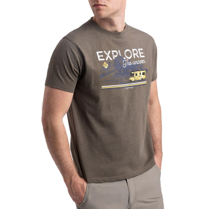 Thelon Men's Wicking Quick Dry Active T-Shirt in Marshland Marl