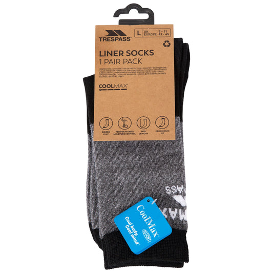 Tippo Coolmax Liner Socks in Black