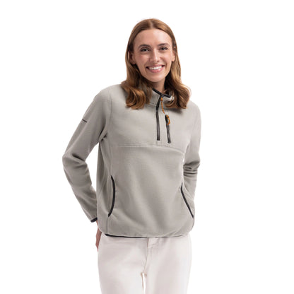 Tister Women's 1/2 Zip Fleece Top in Soft Sage