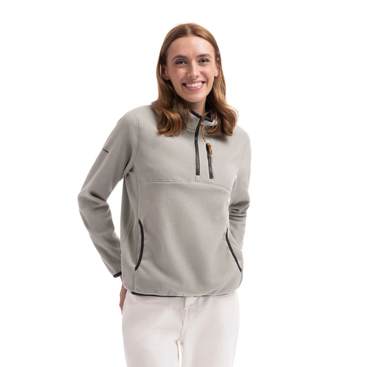 Tister Women's 1/2 Zip Fleece Top in Soft Sage