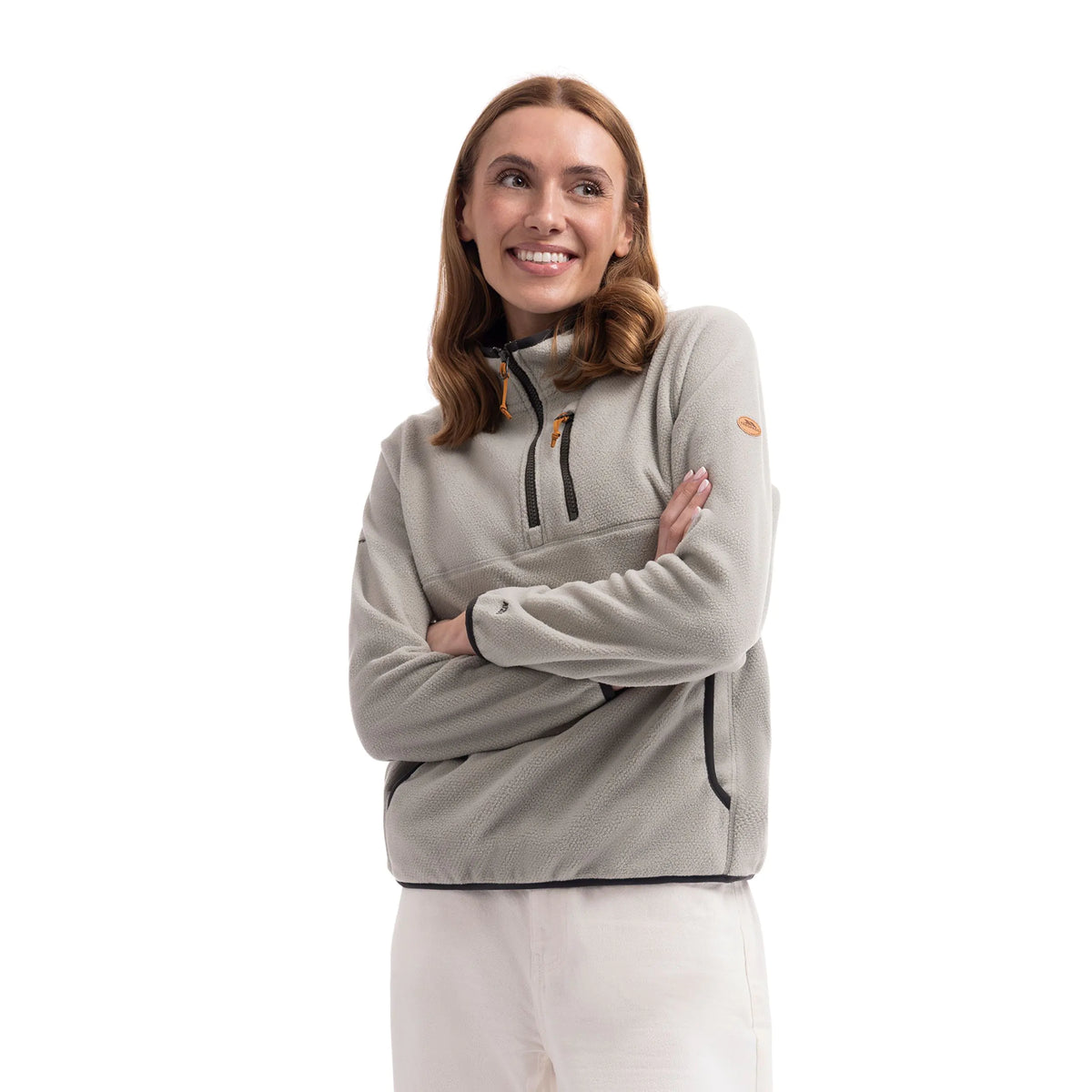 Tister Women's 1/2 Zip Fleece Top in Soft Sage