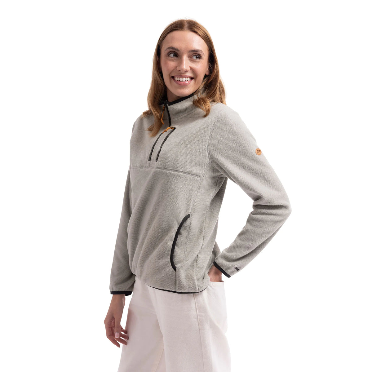 Tister Women's 1/2 Zip Fleece Top in Soft Sage