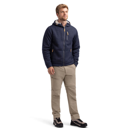Truther Men's Sherpa Lined Casual Jacket in Navy