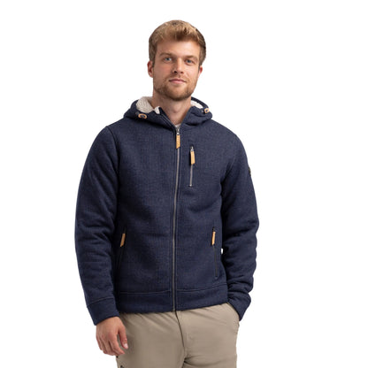 Truther Men's Sherpa Lined Casual Jacket in Navy