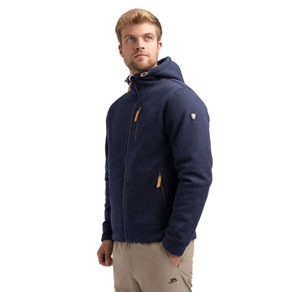 Truther Men's Sherpa Lined Casual Jacket in Navy