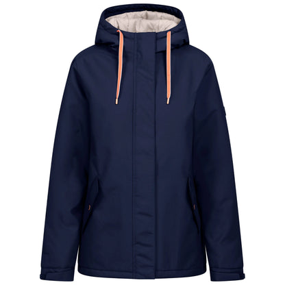 Yulia Women's Padded Waterproof Jacket in Navy