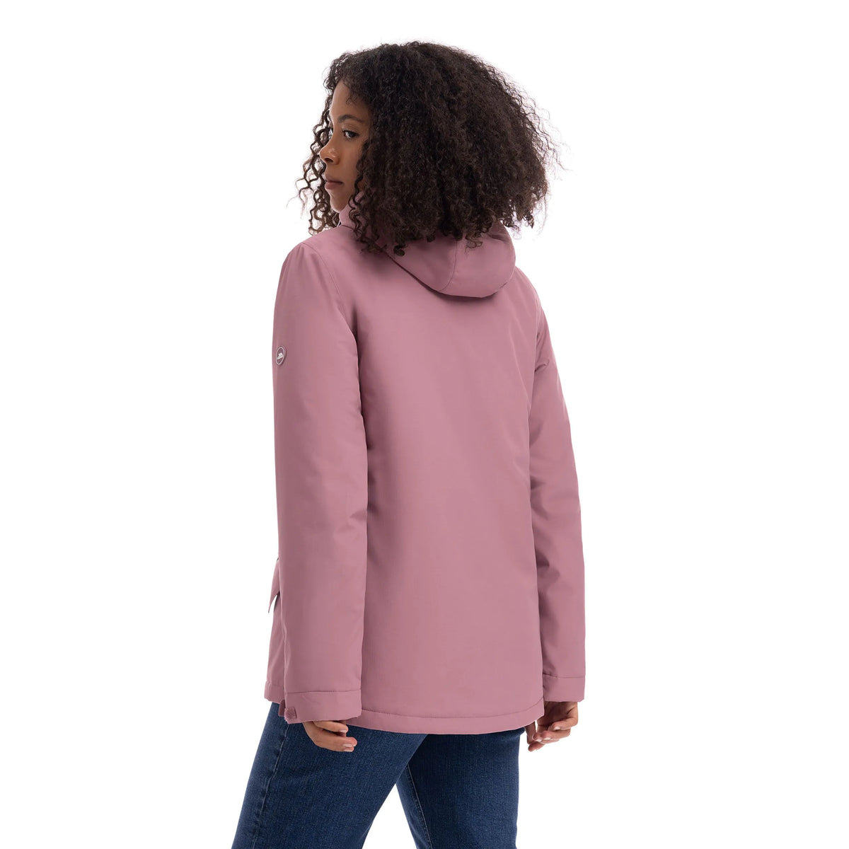 Yulia Women's Padded Waterproof Jacket in Faded Rose