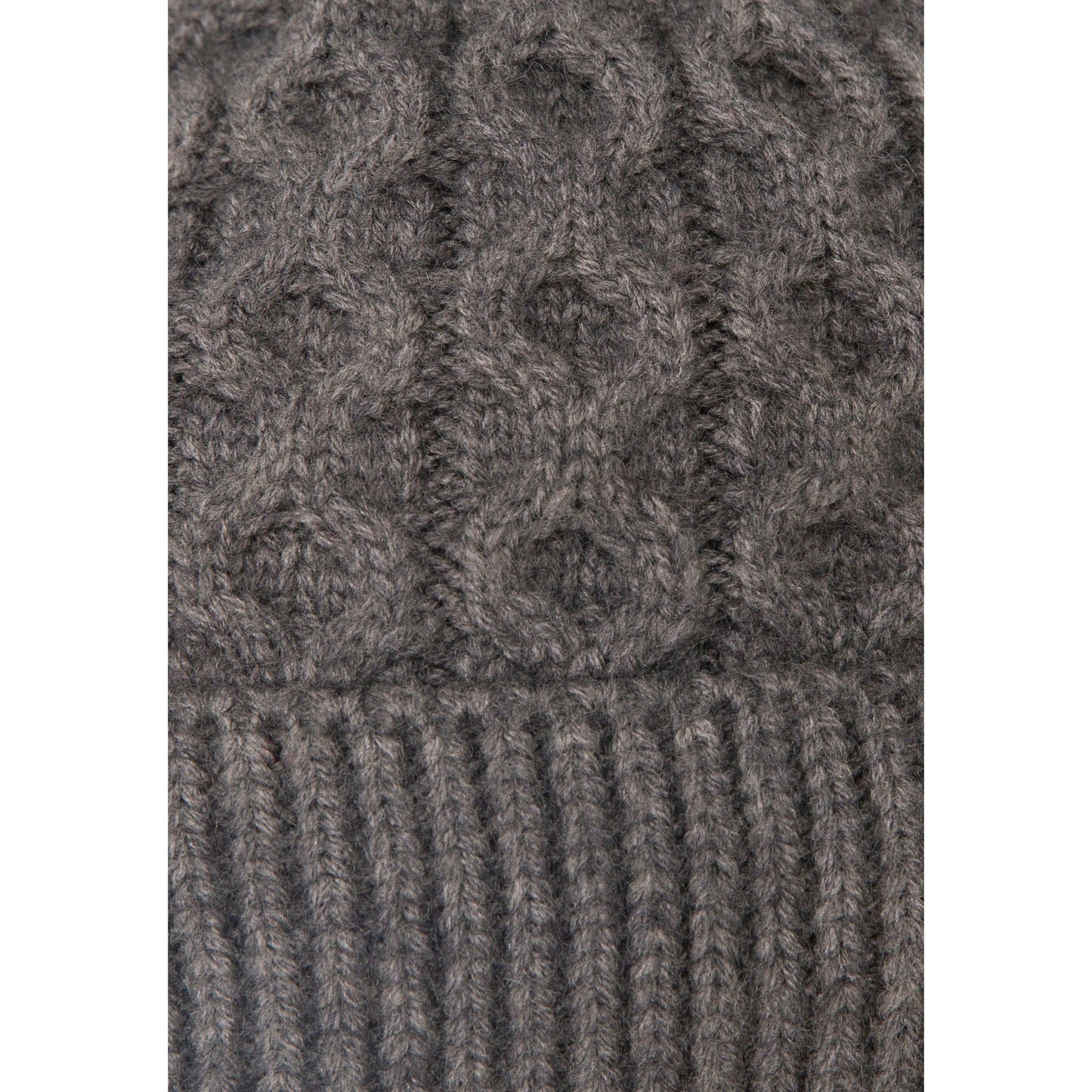 Freja Women's Chunky Knitted Hat in Dark Grey