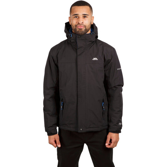 Donelly Men's Padded Waterproof Jacket in Black