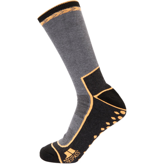 Cortado Adults Thermal Trekking Sock in Black Marl