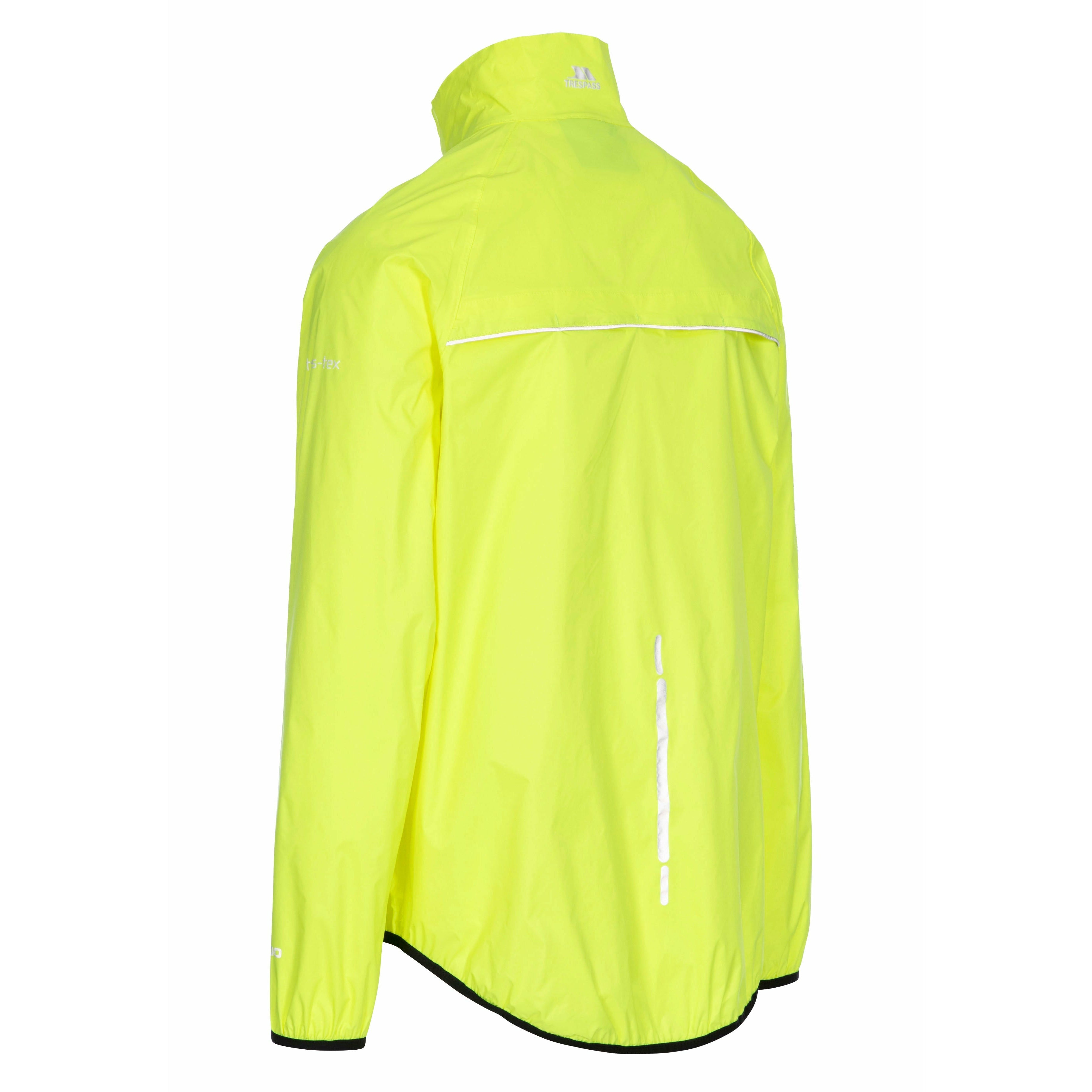 Retract Men s Hi Vis Waterproof Packaway Jacket Yellow Trespass Ireland