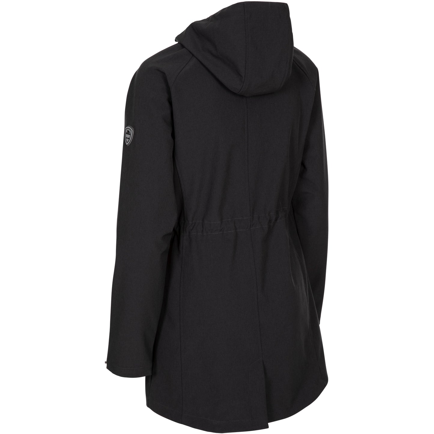 Adelaide Women's longer length Softshell Jacket in Dark Grey Marl