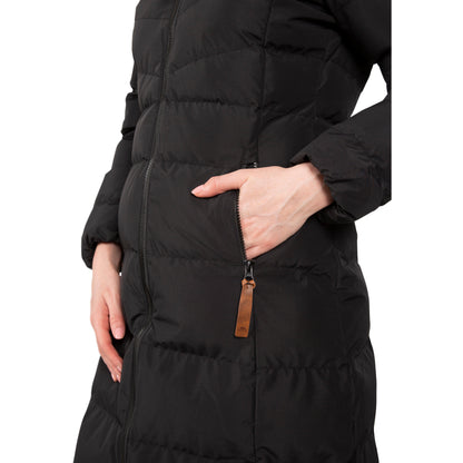 Audrey Women's Padded Long Length Jacket - Black