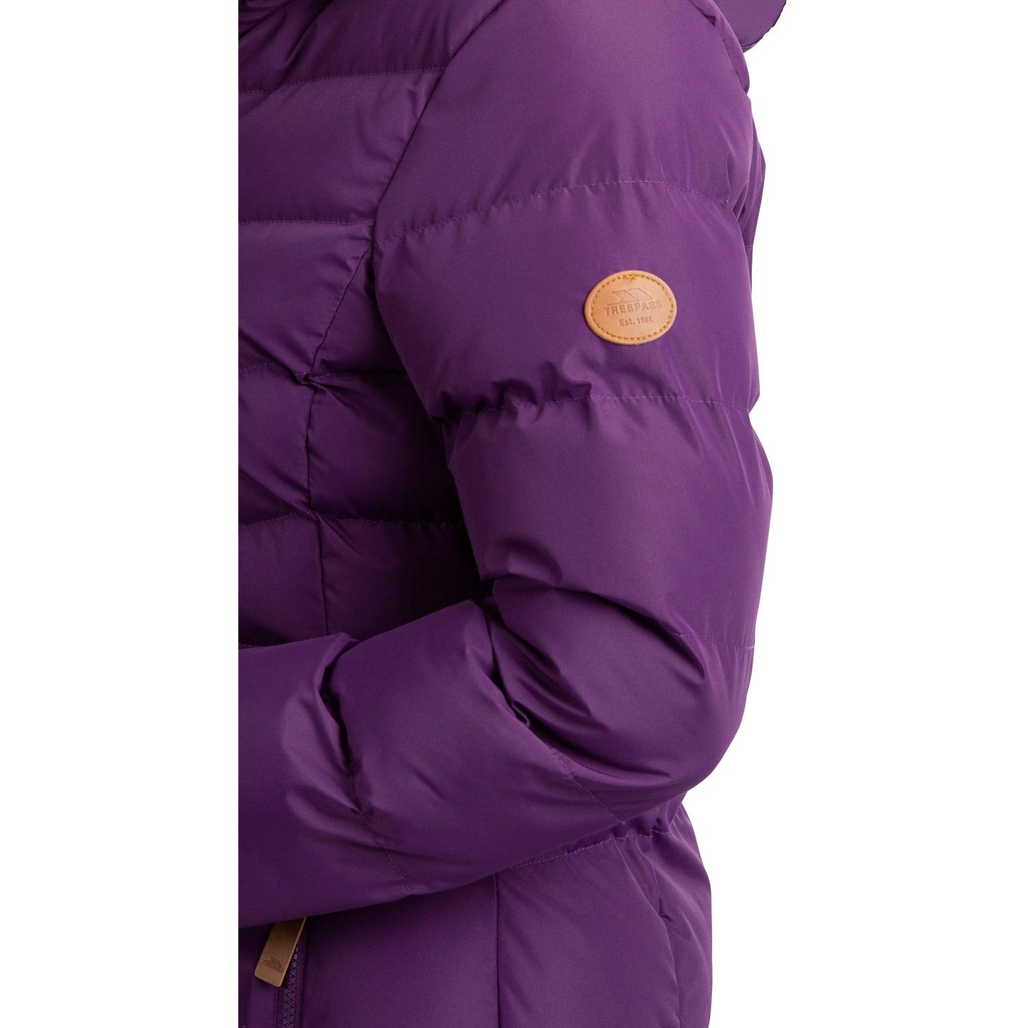 Audrey Women's Padded Long Length Jacket - Dark Wild Purple