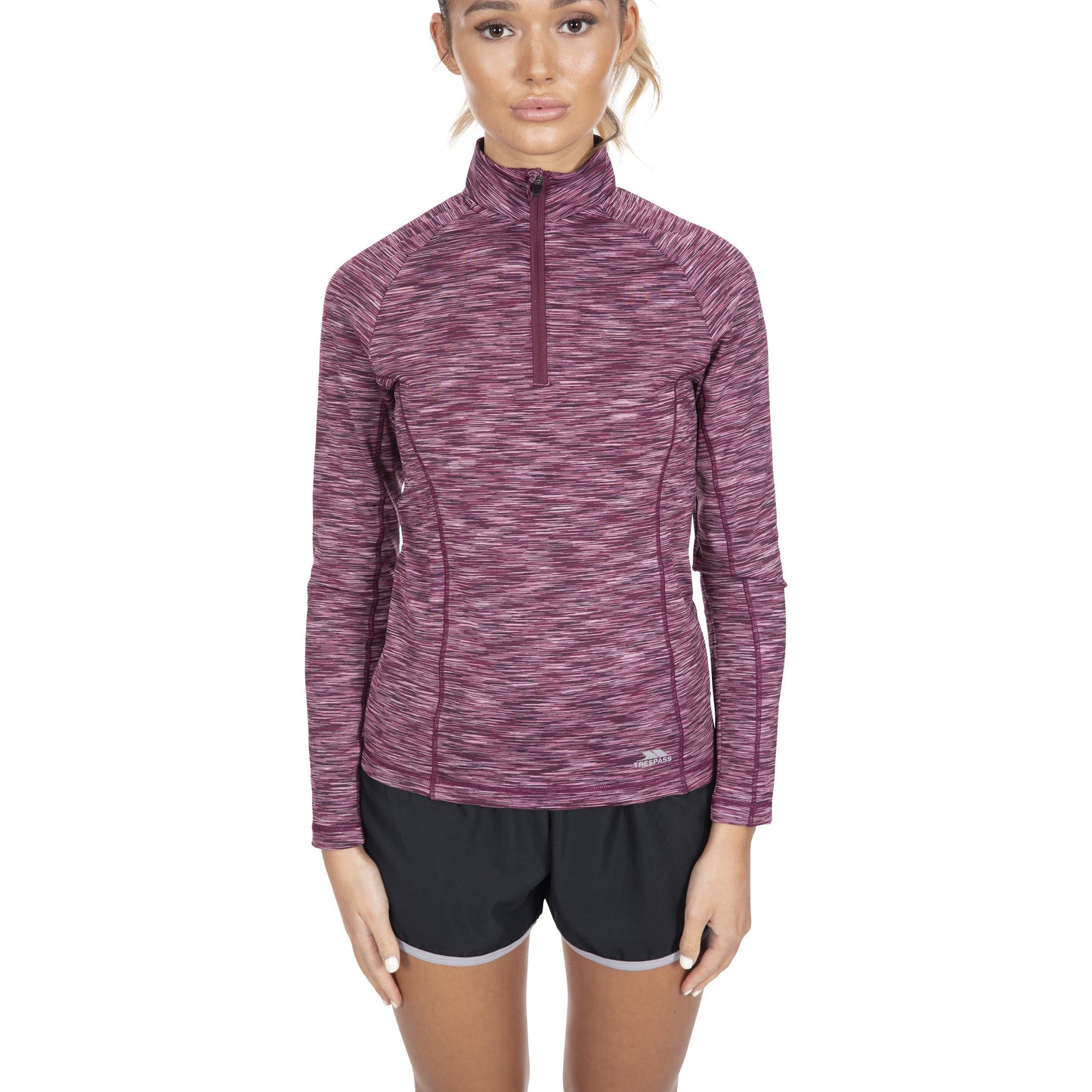 Edith Women's Long Sleeve Active Top - Fig Marl