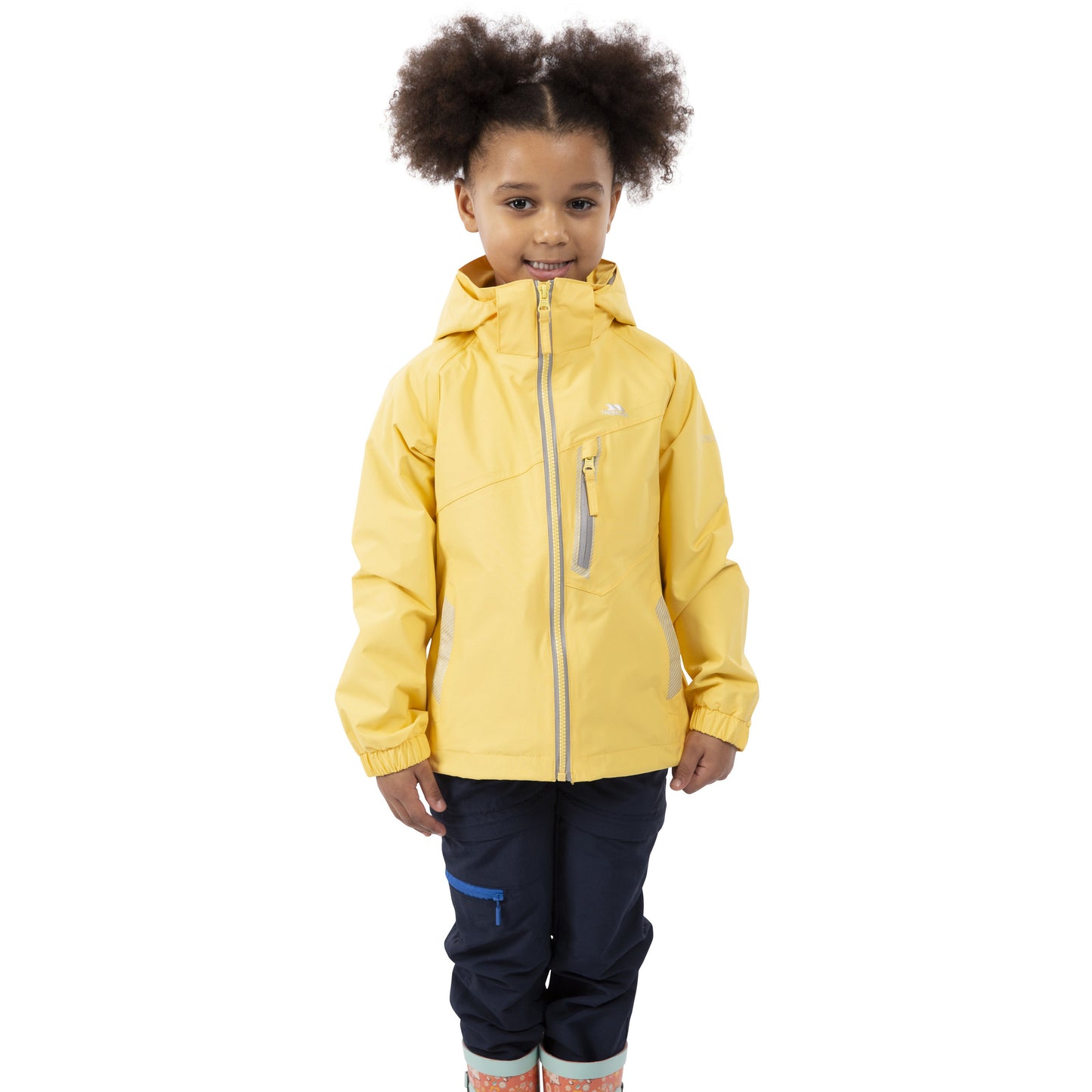 Elite Girls' Waterproof Rain Jacket in Pale Lemon