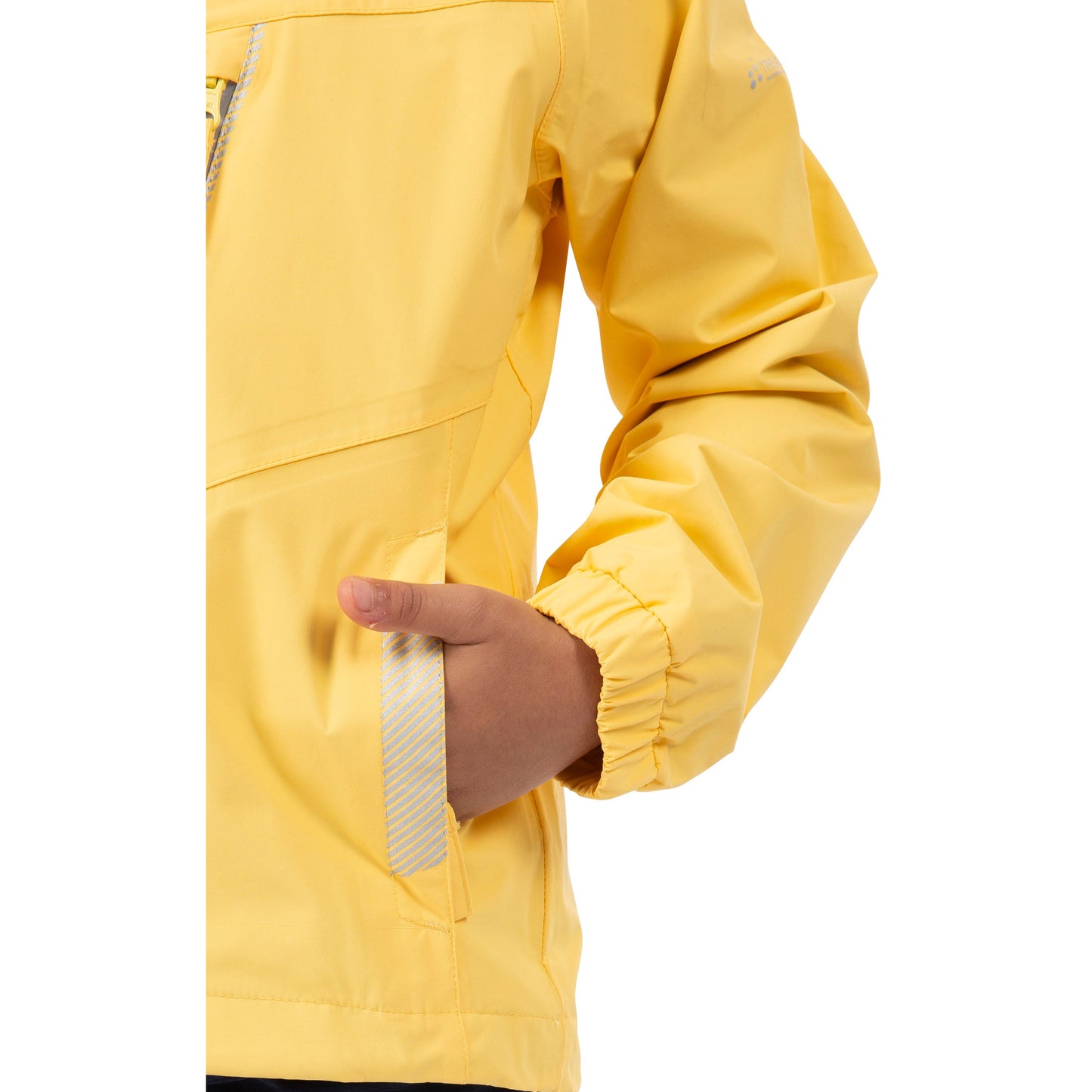 Elite Girls' Waterproof Rain Jacket in Pale Lemon