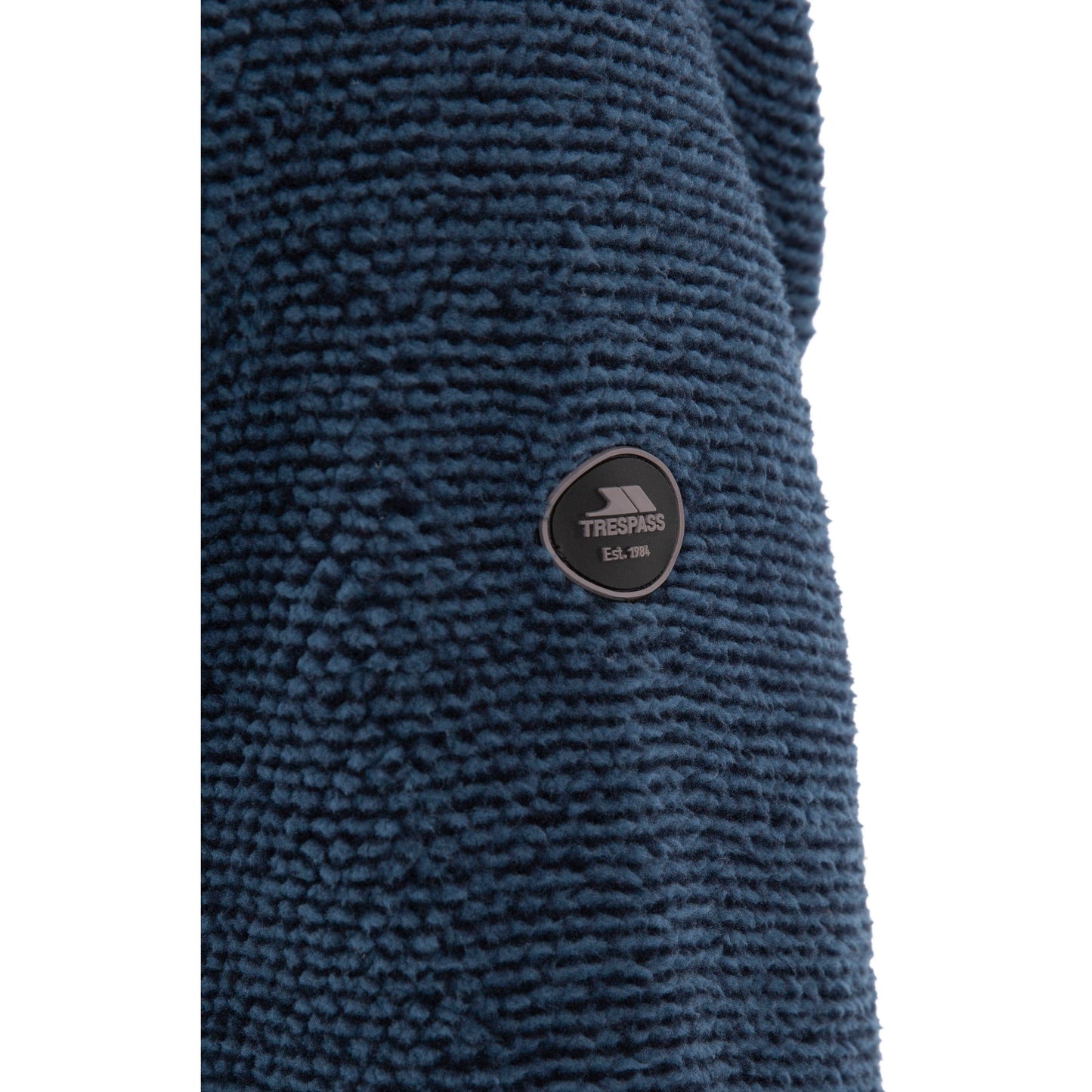 Faratino Men's Knitted Striped Fleece Jacket in Smokey Blue