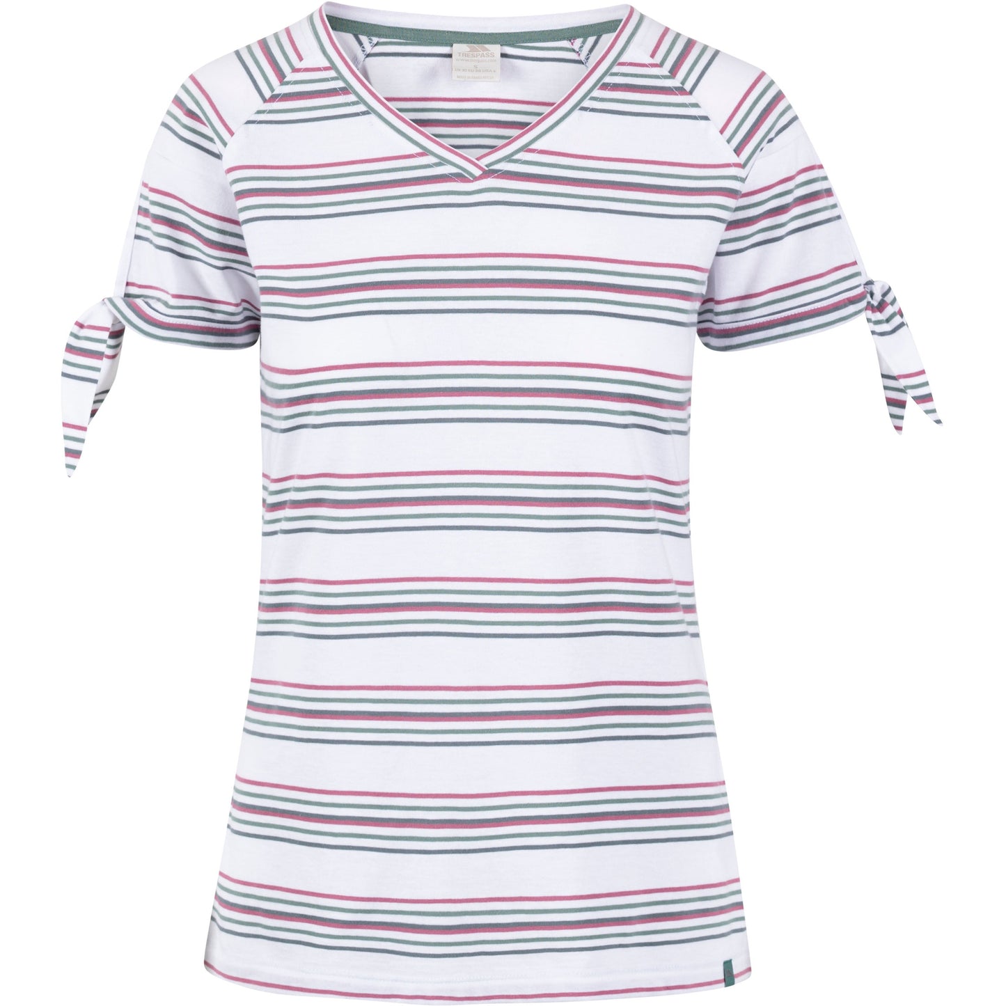 Fernie Women's T-Shirt in Multi Stripe Print