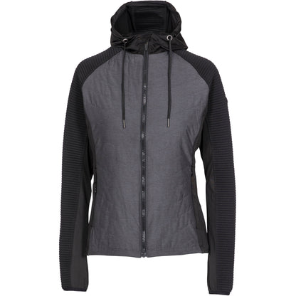 Grace Women's Padded Striped Jacket / Top - Black