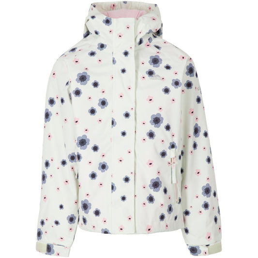 Hopeful Girls Unpadded Waterproof Jacket in Mint Breeze Print