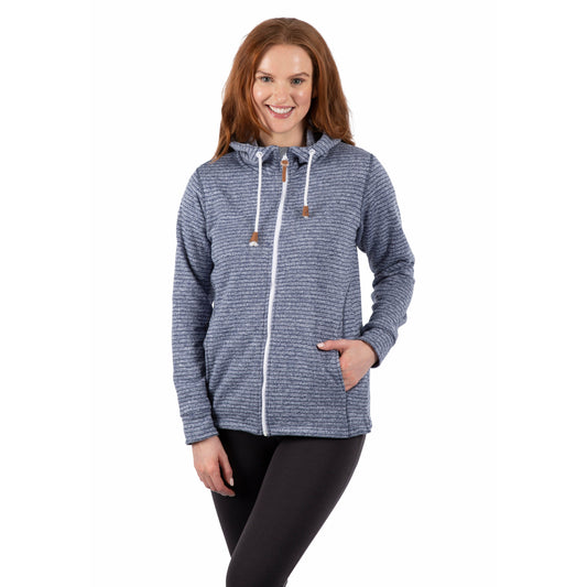 Kari Women's Fleece Hoodie in Navy Marl