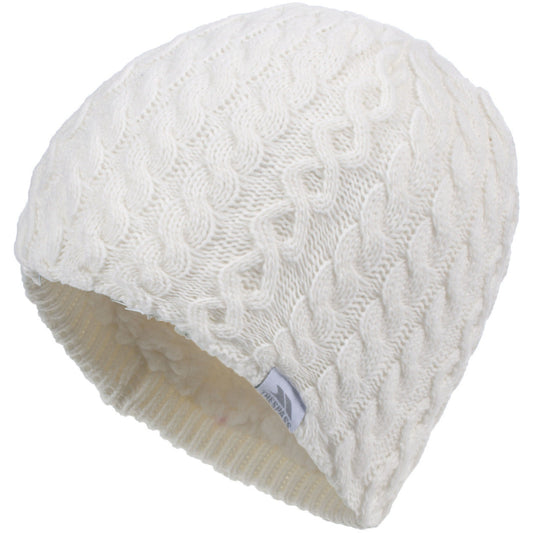 Kendra Women's Knitted Beanie Hat - White