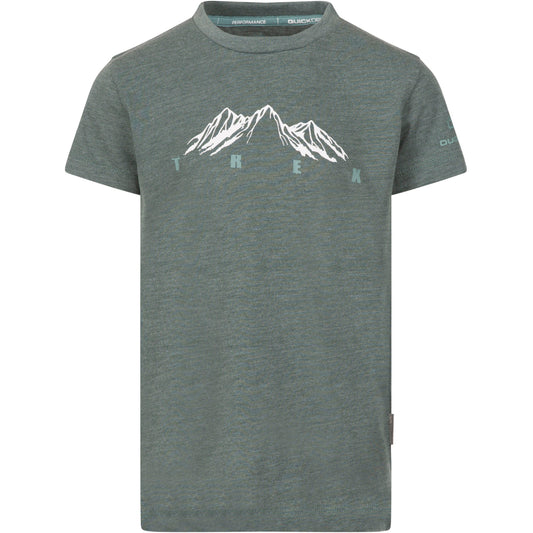 Majestic Boys Quick Dry T-Shirt in Spruce Green