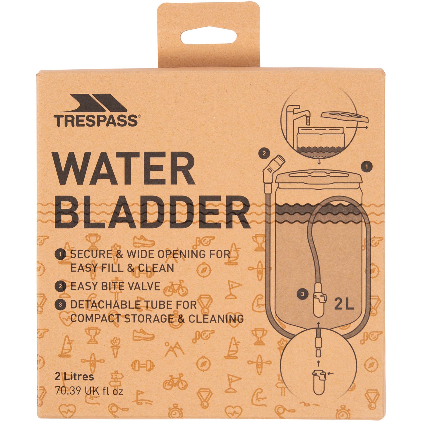 Quenched 2 Litre Water Bladder
