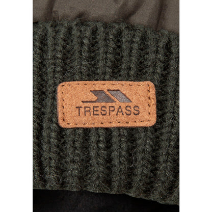 Trespass Reine Womens Knitted and Lined Hat in Ivy
