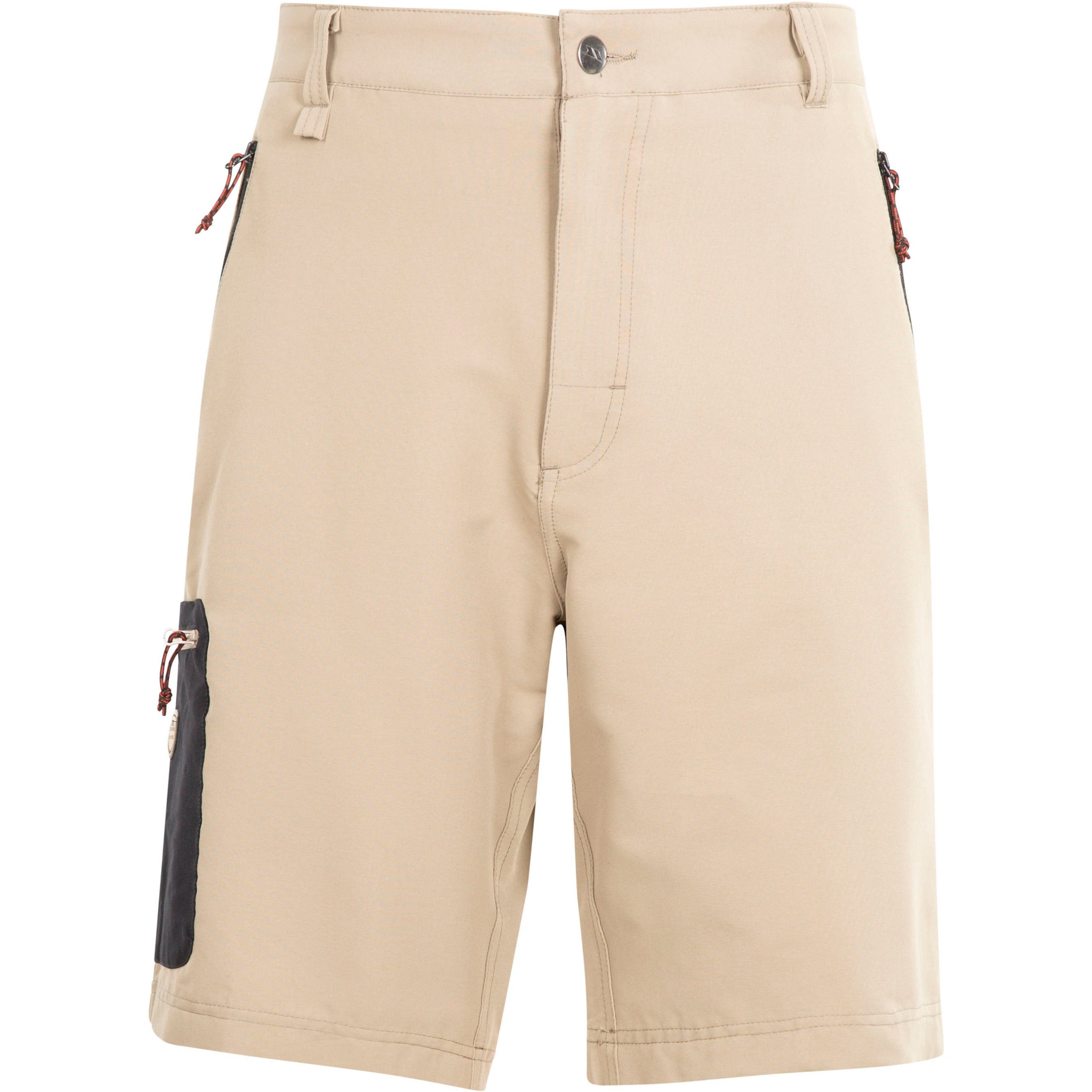 Mens shorts zip clearance pockets