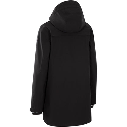 Seabird Women's Longer Length Unpadded Waterproof Jacket in Black
