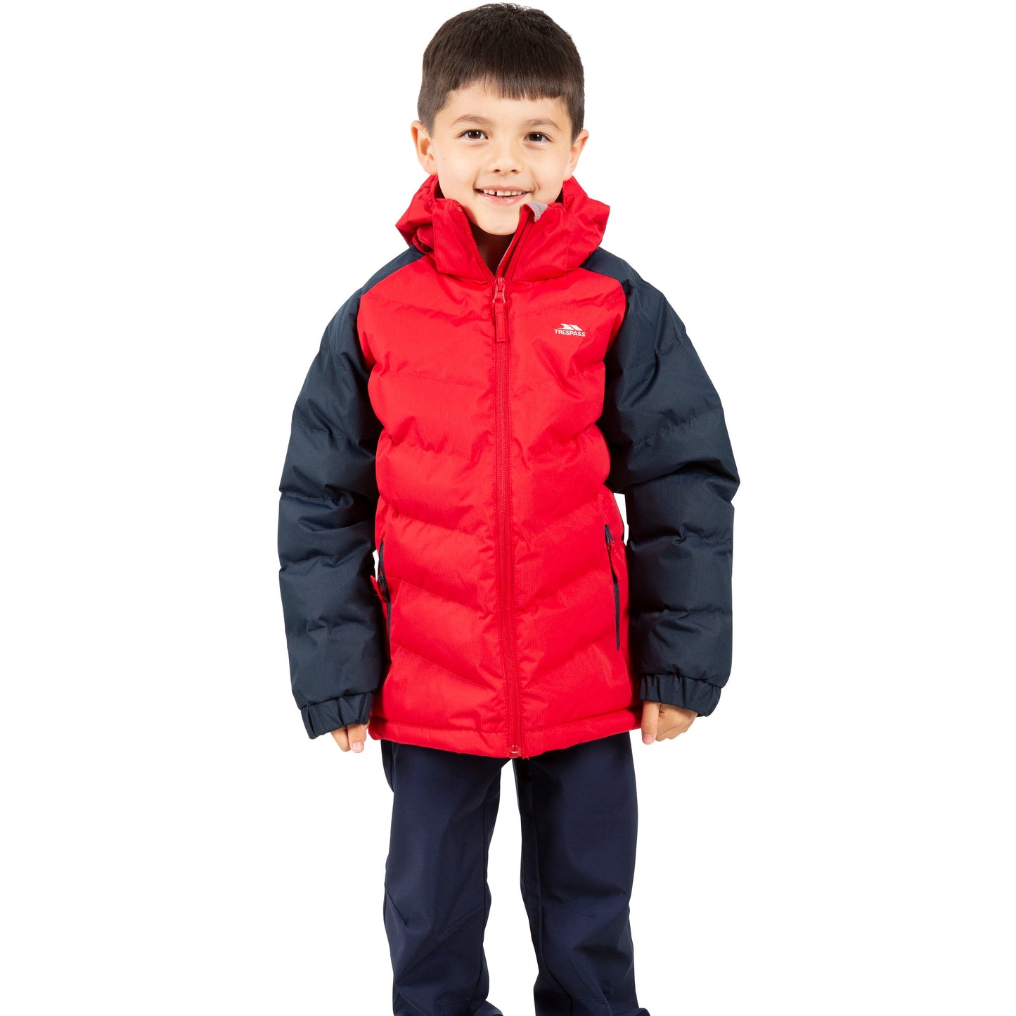 Sidespin - Boys' Windproof Insulated Padded Jacket - Red