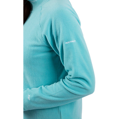Skylar Women's Half Zip Fleece Top in Aquamarine